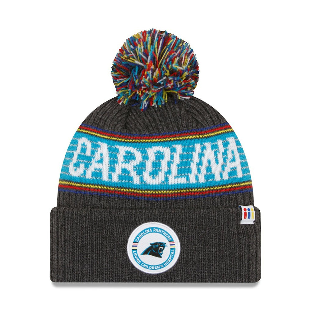 2022 Greg Olsen x Atrium Health Levine Children's Hospital Pom Knit Hat - Carolina Panthers Hats