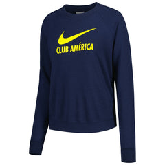 Club America Women's Lockup Varsity Tri-Blend Raglan Pullover Sweatshirt