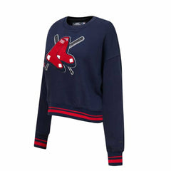 Navy Boston Red Sox Pro Standard Women's Mash Up Pullover Sweatshirt
