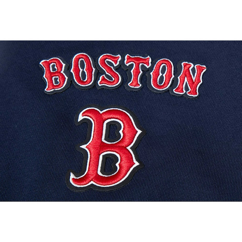 Navy Boston Red Sox Pro Standard Women's Mash Up Pullover Sweatshirt