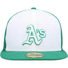 White/Green Athletics New Era 2023 On-Field Batting Practice 59FIFTY Fitted Hat