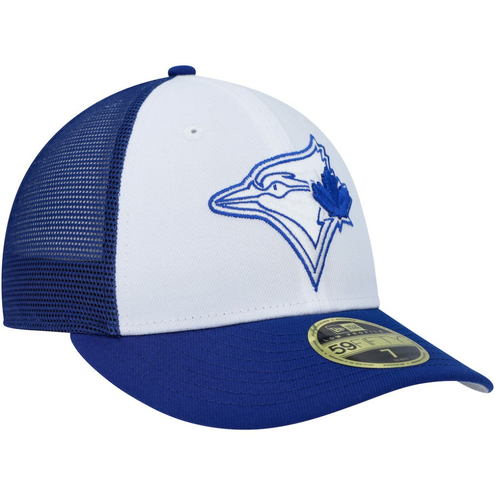 White/Royal Toronto Blue Jays New Era 2023 On-Field Batting Practice Low Profile 59FIFTY Fitted Hat