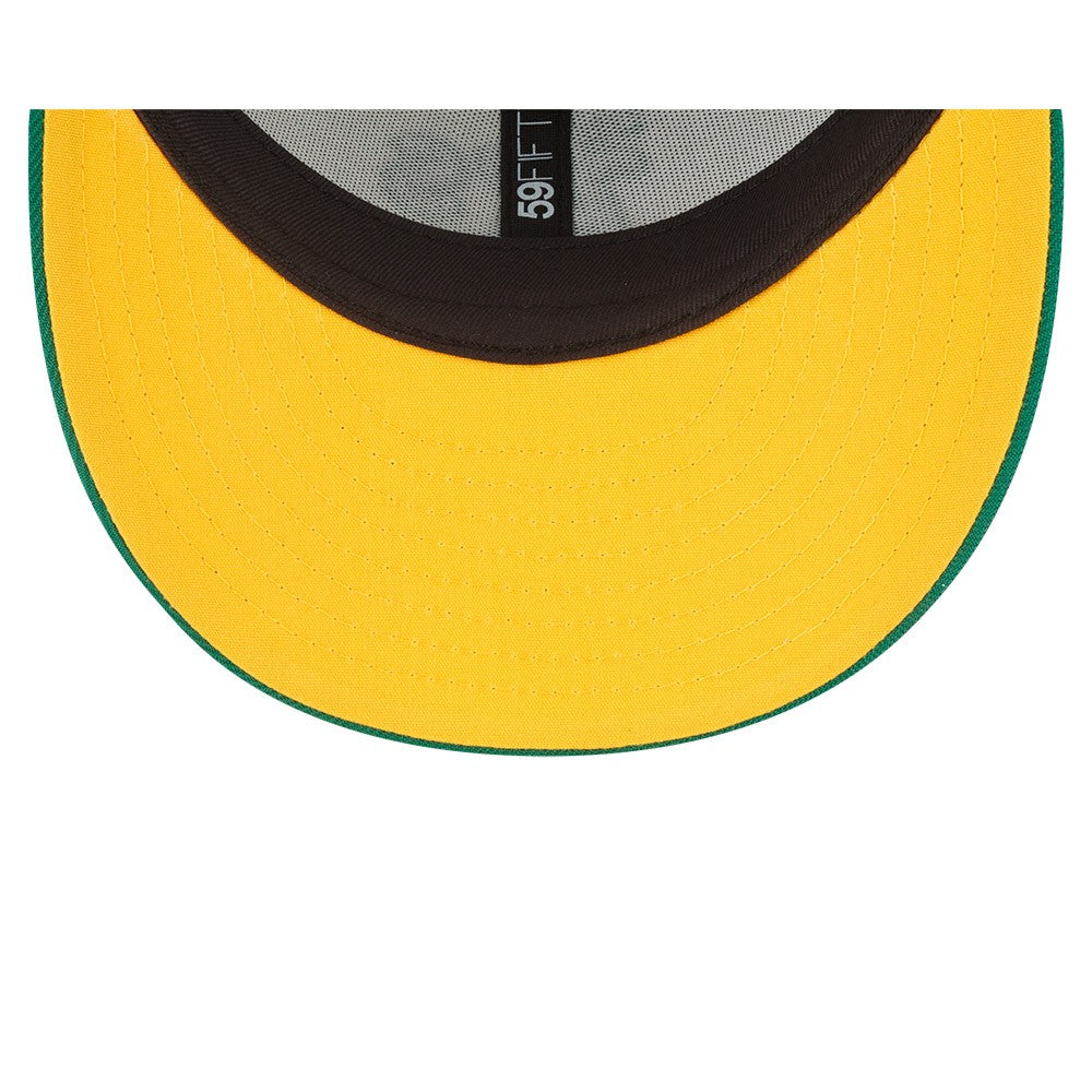 White/Green Athletics New Era 2023 On-Field Batting Practice Low Profile 59FIFTY Fitted Hat