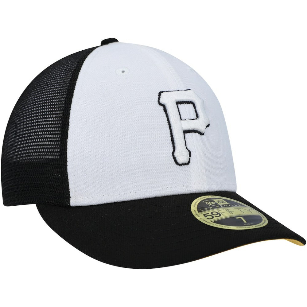 White/Black Pittsburgh Pirates New Era 2023 On-Field Batting Practice Low Profile 59FIFTY Fitted Hat