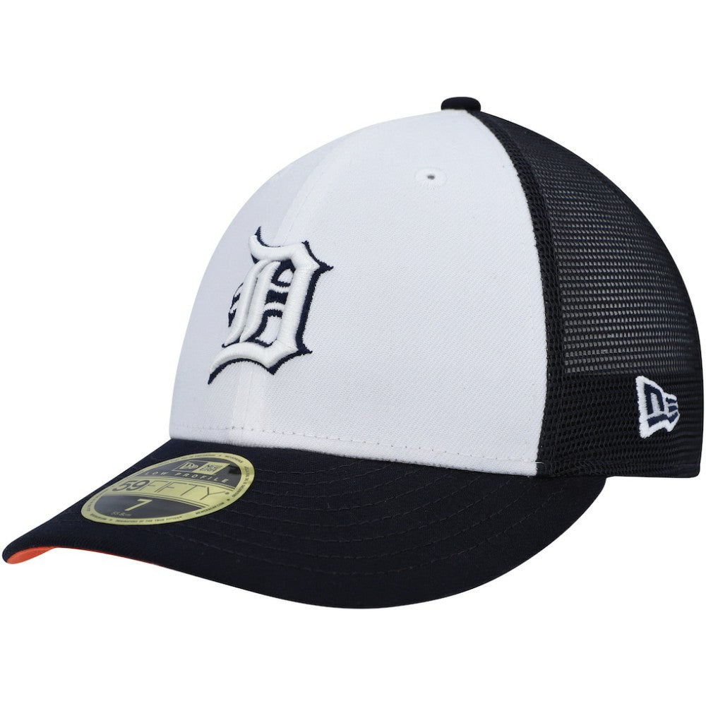 White/Navy Detroit Tigers New Era 2023 On-Field Batting Practice Low Profile 59FIFTY Fitted Hat