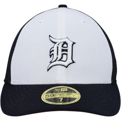 White/Navy Detroit Tigers New Era 2023 On-Field Batting Practice Low Profile 59FIFTY Fitted Hat