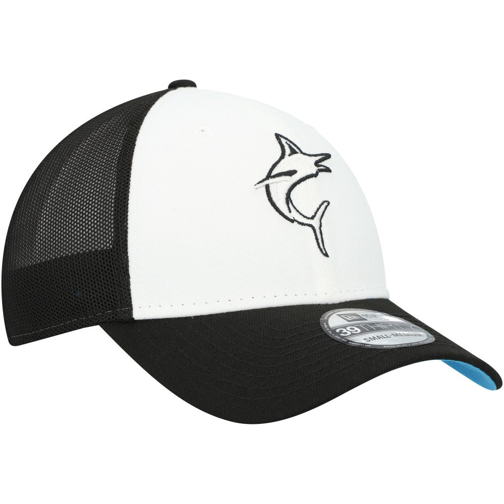 Black/White Miami Marlins New Era 2023 On-Field Batting Practice 39THIRTY Flex Hat