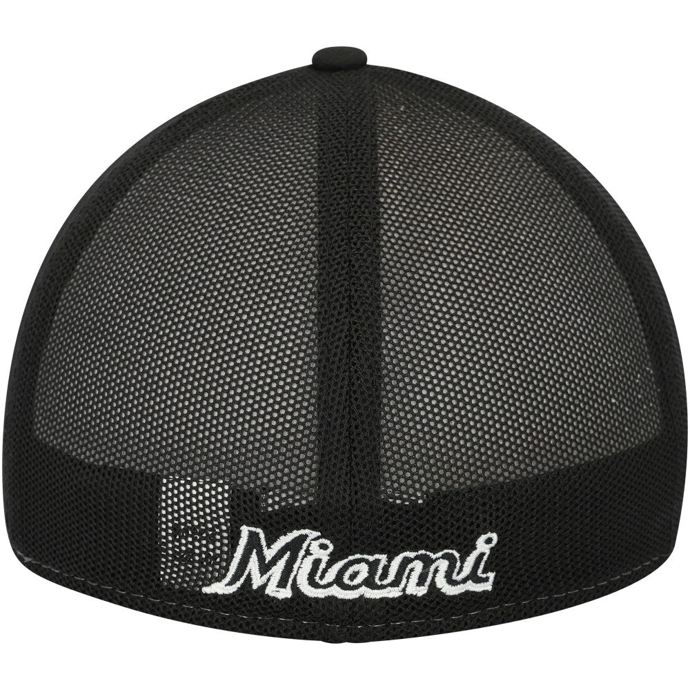 Black/White Miami Marlins New Era 2023 On-Field Batting Practice 39THIRTY Flex Hat