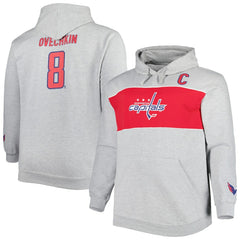NHL Alexander Ovechkin Washington Capitals Big & Tall Player Pullover Hoodie