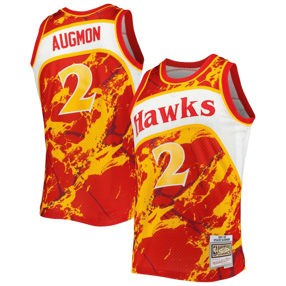 Mitchell & Ness Stacey Augmon Atlanta Hawks 1991/92 Hardwood Classics Marble Swingman Jersey