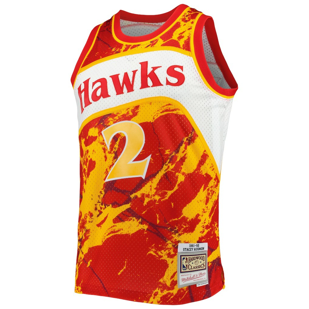 Mitchell & Ness Stacey Augmon Atlanta Hawks 1991/92 Hardwood Classics Marble Swingman Jersey
