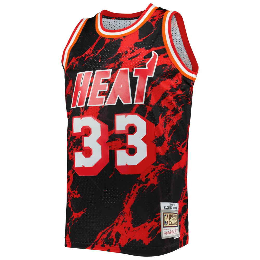 Mitchell & Ness Alonzo Mourning Miami Heat 1996/97 Hardwood Classics Marble Swingman Jersey