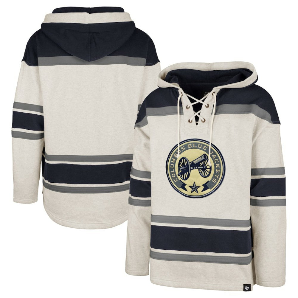 NHL Columbus Blue Jackets '47 Rockaway Lace-Up Pullover Hoodie