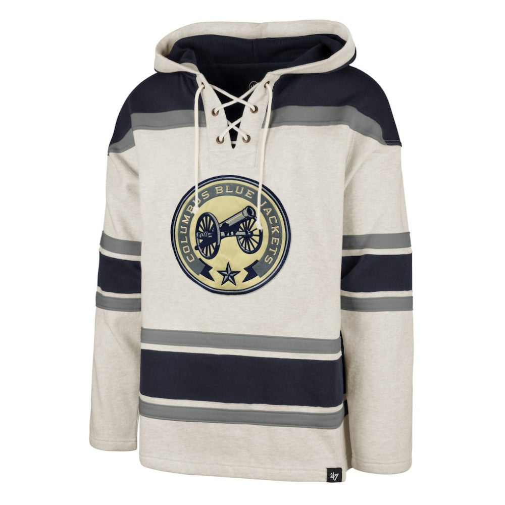 NHL Columbus Blue Jackets '47 Rockaway Lace-Up Pullover Hoodie