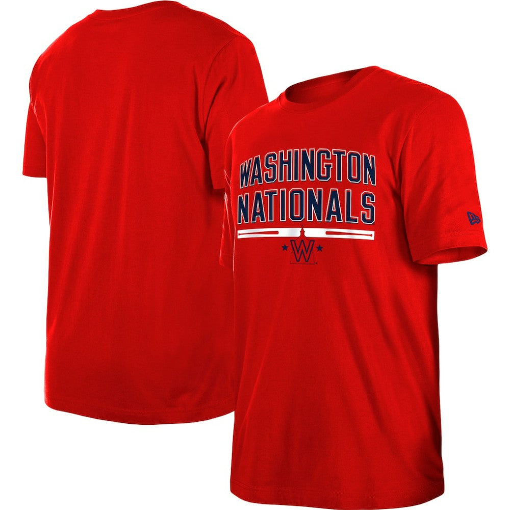 Red Washington Nationals New Era Batting Practice T-Shirt