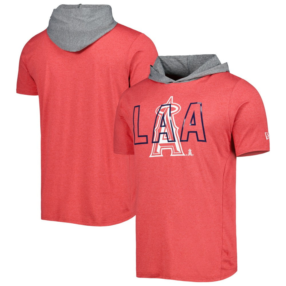 Red Los Angeles Angels New Era Team Hoodie T-Shirt