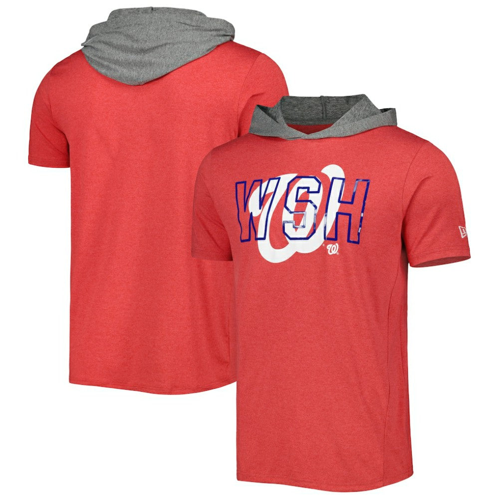 Red Washington Nationals New Era Team Hoodie T-Shirt