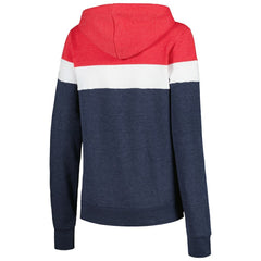 Heather Navy Minnesota Twins New Era Women's Colorblock Full-Zip Hoodie Jacket