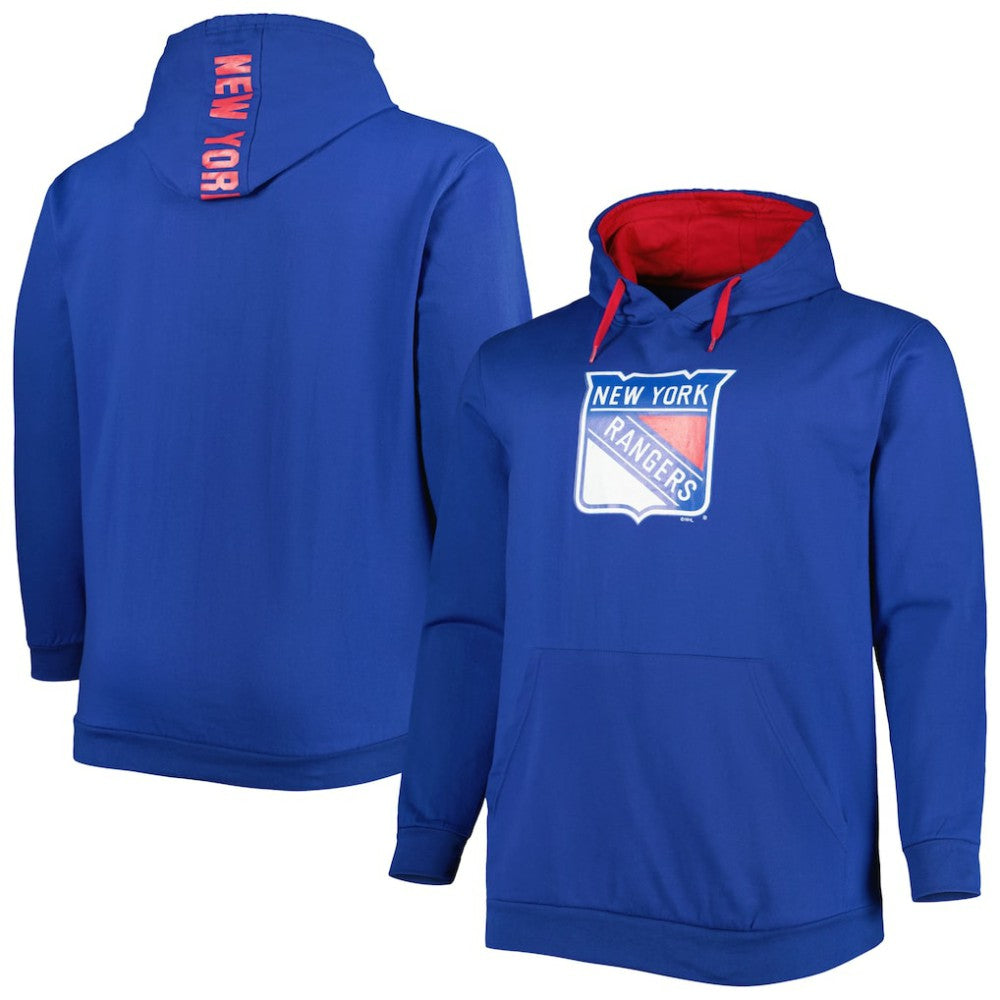 NHL New York Rangers Big & Tall Fleece Pullover Hoodie