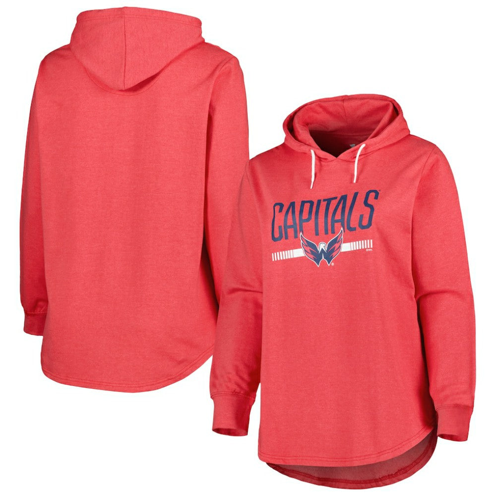 NHL Washington Capitals Women's Plus Size Fleece Pullover Hoodie