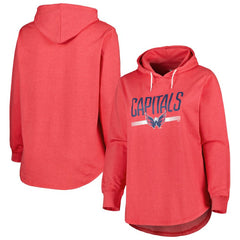 NHL Washington Capitals Women's Plus Size Fleece Pullover Hoodie