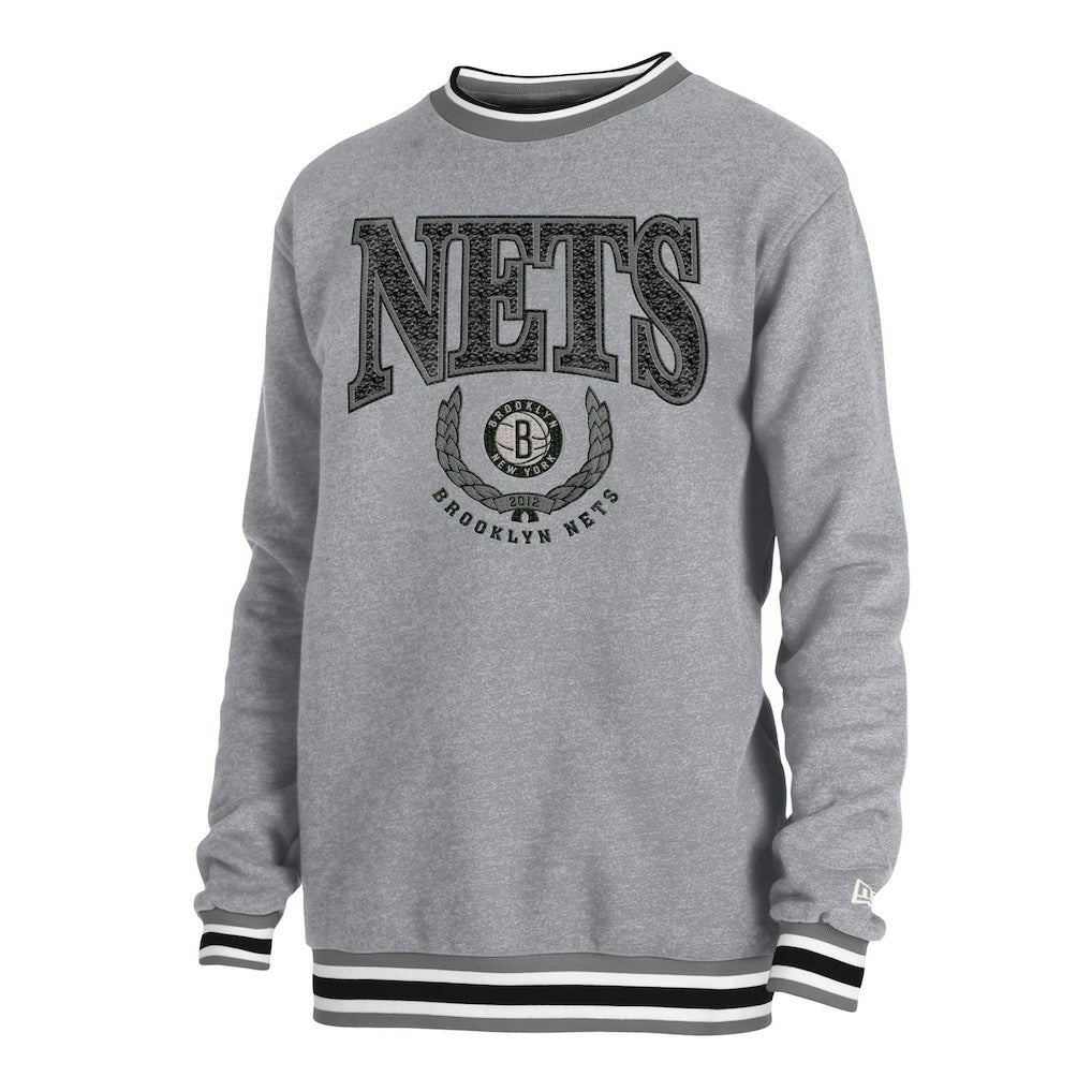 New Era Brooklyn Nets Unisex Vintage Throwback Crew Sweatshirt