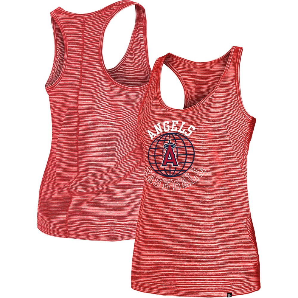 Red Los Angeles Angels New Era Women's Active Racerback Tank Top