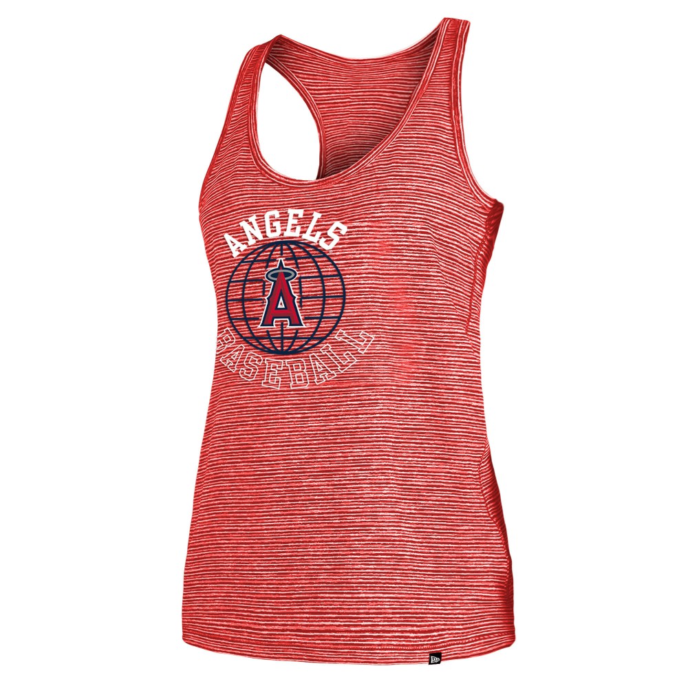 Red Los Angeles Angels New Era Women's Active Racerback Tank Top