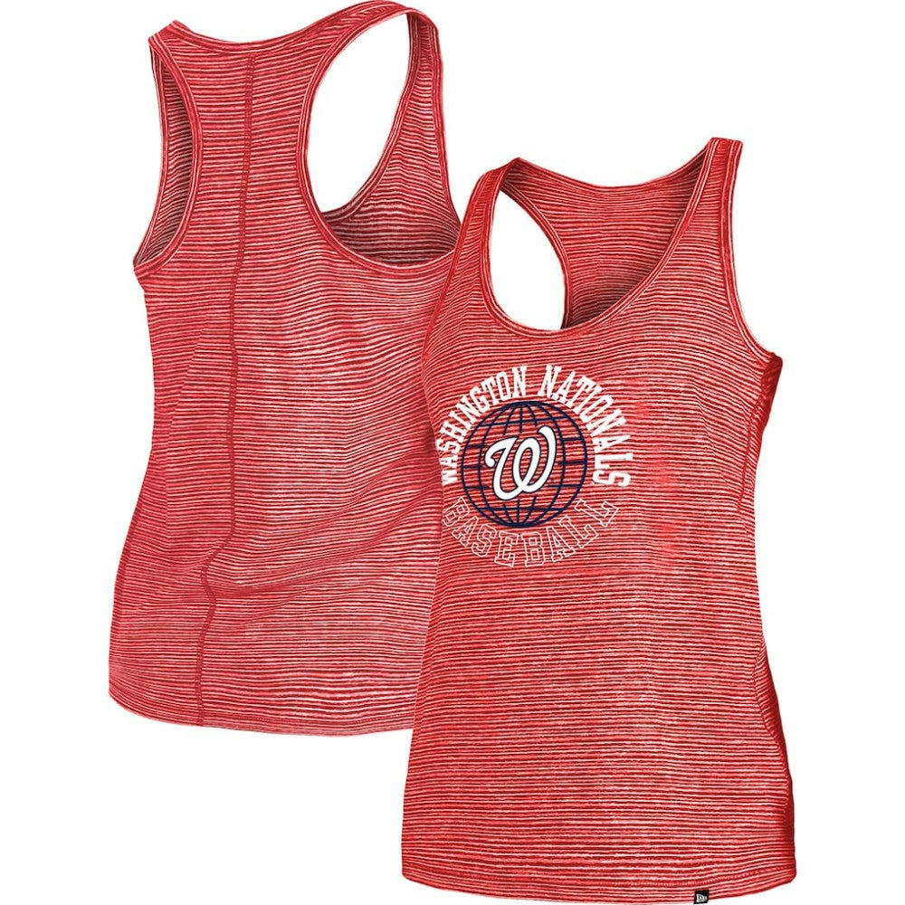 Red Washington Nationals New Era Women's Active Racerback Tank Top