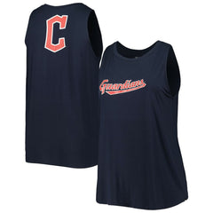Navy Cleveland Guardians New Era Women's Plus Size Tank Top