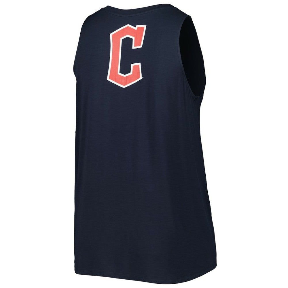 Navy Cleveland Guardians New Era Women's Plus Size Tank Top