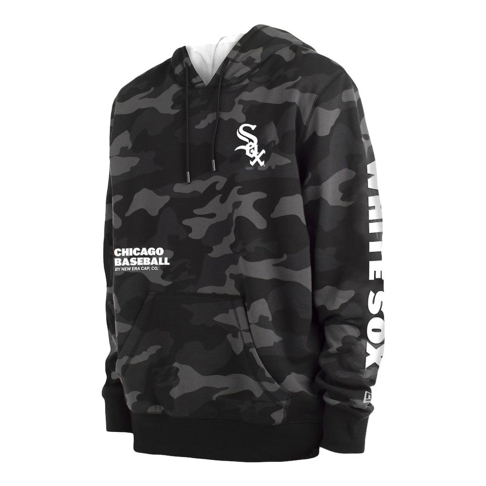 Black Chicago White Sox New Era Camo Pullover Hoodie