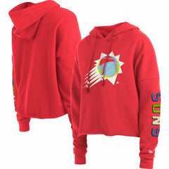 New Era Phoenix Suns Women's Color Pack Cropped Top Pullover Hoodie