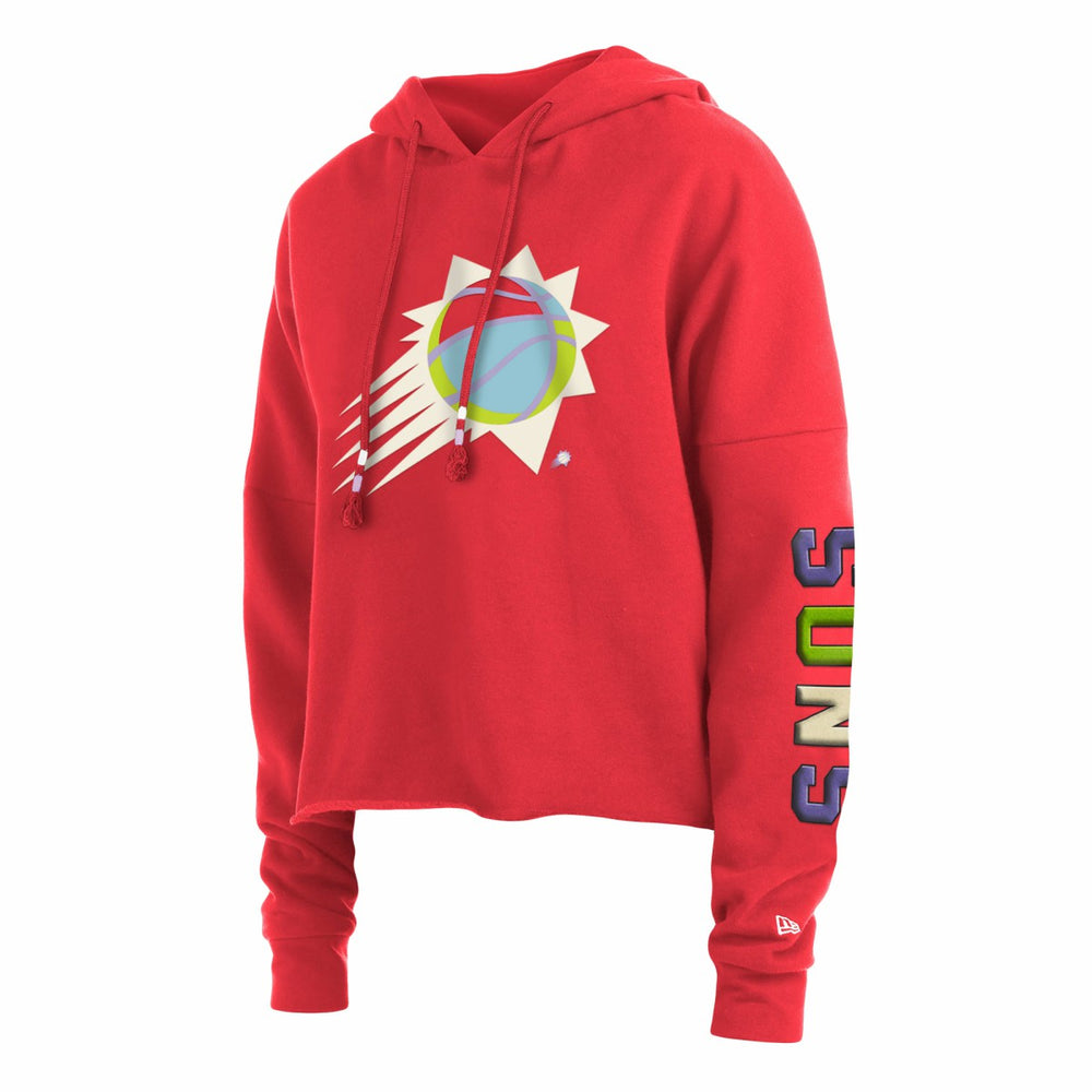 New Era Phoenix Suns Women's Color Pack Cropped Top Pullover Hoodie