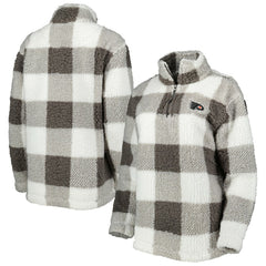 NHL Philadelphia Flyers G-III 4Her by Carl Banks Women's Logo Plaid Sherpa Quarter-Zip Jacket