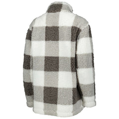 NHL Philadelphia Flyers G-III 4Her by Carl Banks Women's Logo Plaid Sherpa Quarter-Zip Jacket