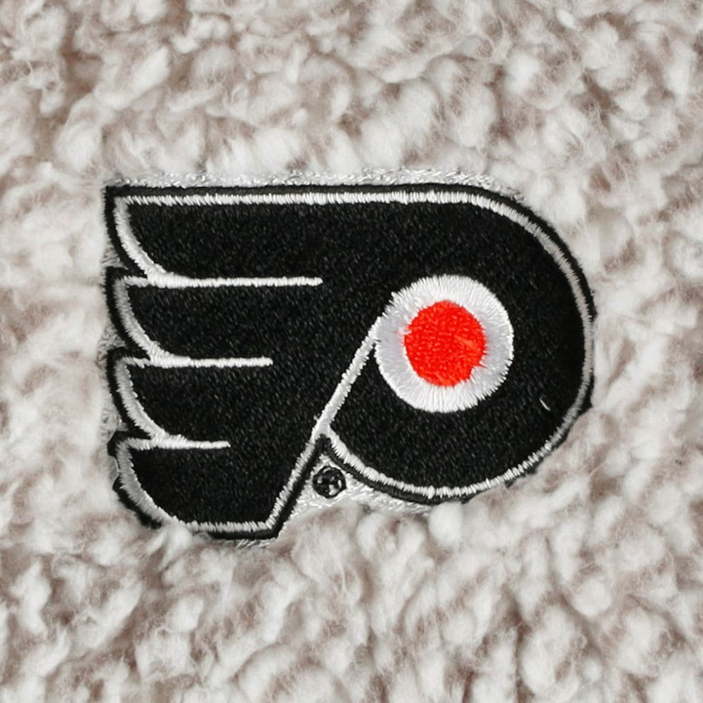 NHL Philadelphia Flyers G-III 4Her by Carl Banks Women's Logo Plaid Sherpa Quarter-Zip Jacket