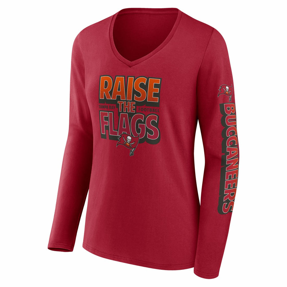 Women's Hometown Sweep Long Sleeve V-Neck T-Shirt - Tampa Bay Buccaneers T-shirts