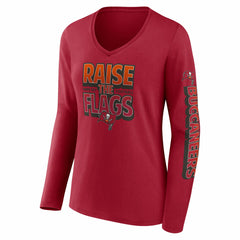 Women's Hometown Sweep Long Sleeve V-Neck T-Shirt - Tampa Bay Buccaneers T-shirts