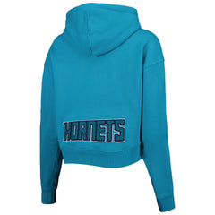 Charlotte Hornets Pro Standard Women's Classic Fleece Cropped Pullover Hoodie