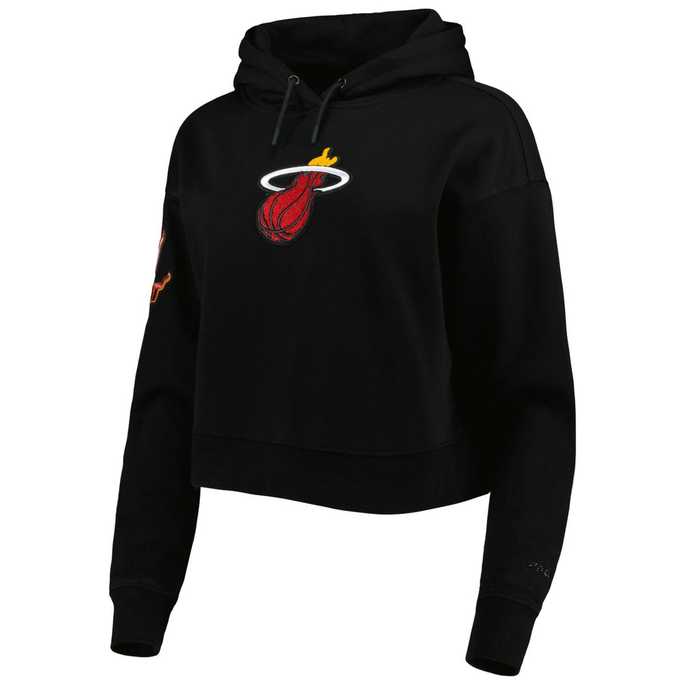 Miami Heat Pro Standard Women's Classic Fleece Cropped Pullover Hoodie