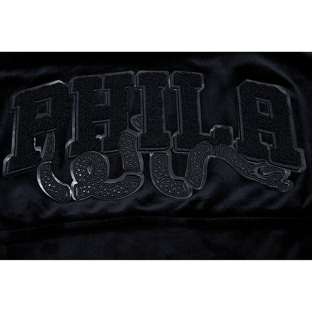 Philadelphia 76ers Pro Standard Women's Triple Black Velour Full-Zip Hoodie discount