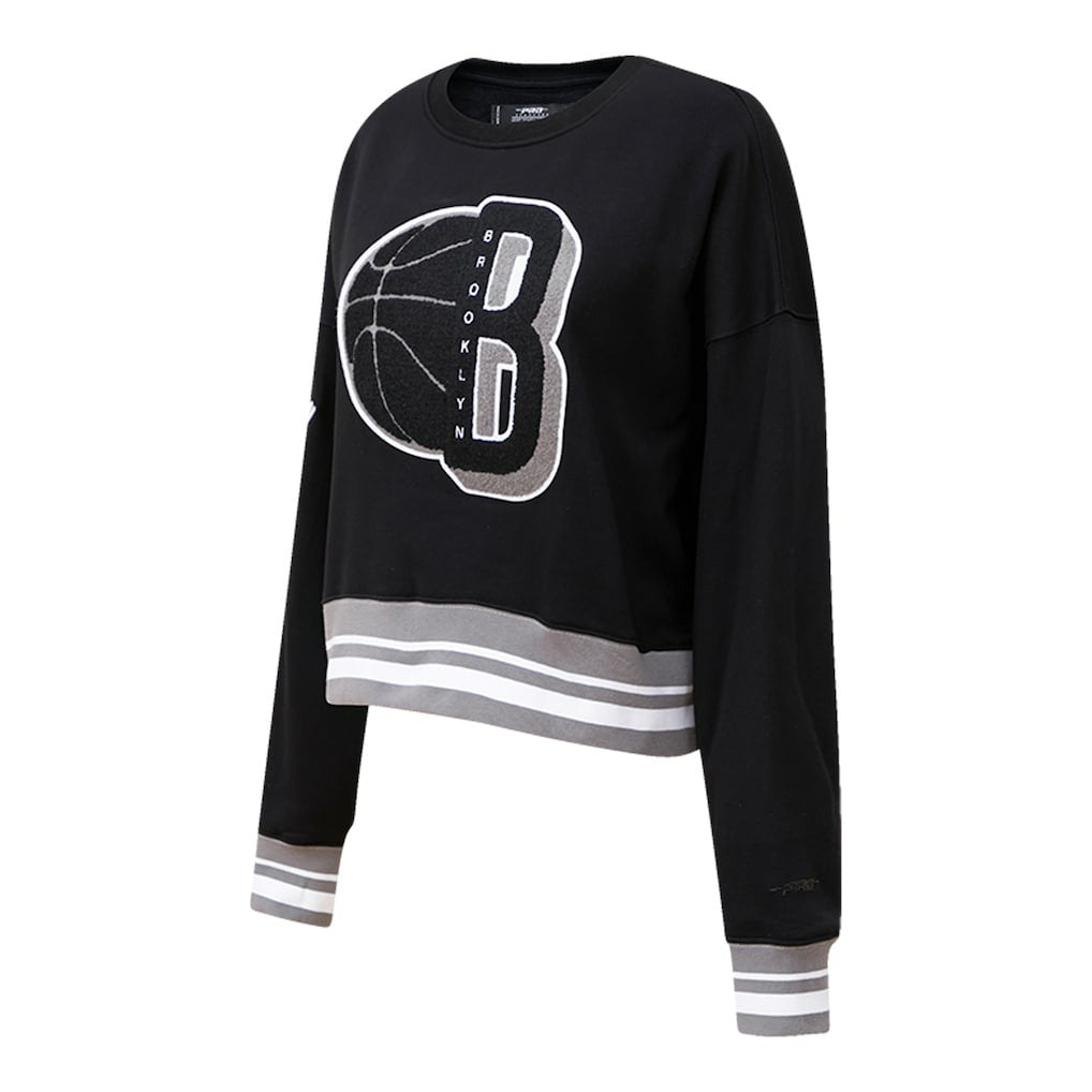 Brooklyn Nets Pro Standard Women's Mash Up Pullover Sweatshirt