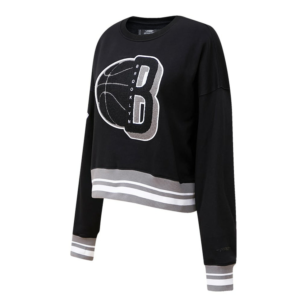 Brooklyn Nets Pro Standard Women's Mash Up Pullover Sweatshirt