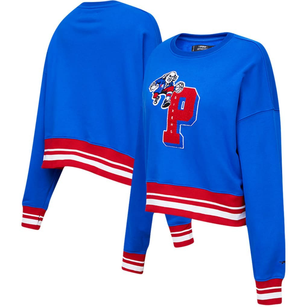 Philadelphia 76ers Pro Standard Women's Mash Up Pullover Sweatshirt