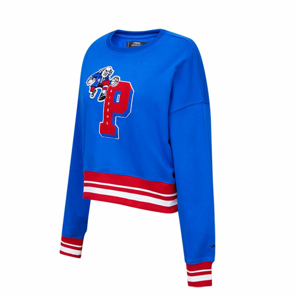 Philadelphia 76ers Pro Standard Women's Mash Up Pullover Sweatshirt