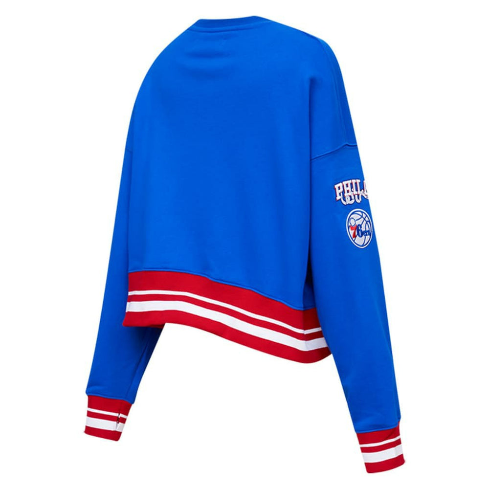 Philadelphia 76ers Pro Standard Women's Mash Up Pullover Sweatshirt