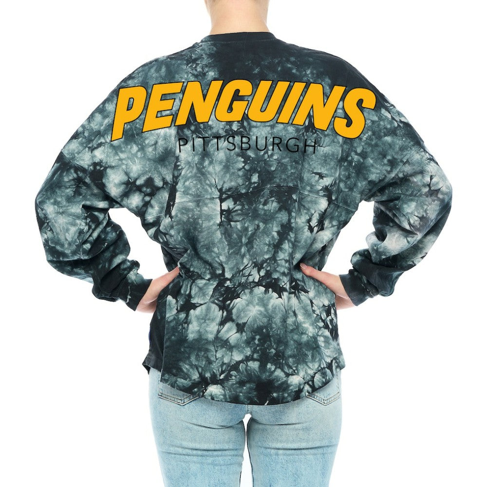 NHL Pittsburgh Penguins Fanatics Women's Crystal-Dye Long Sleeve T-Shirt