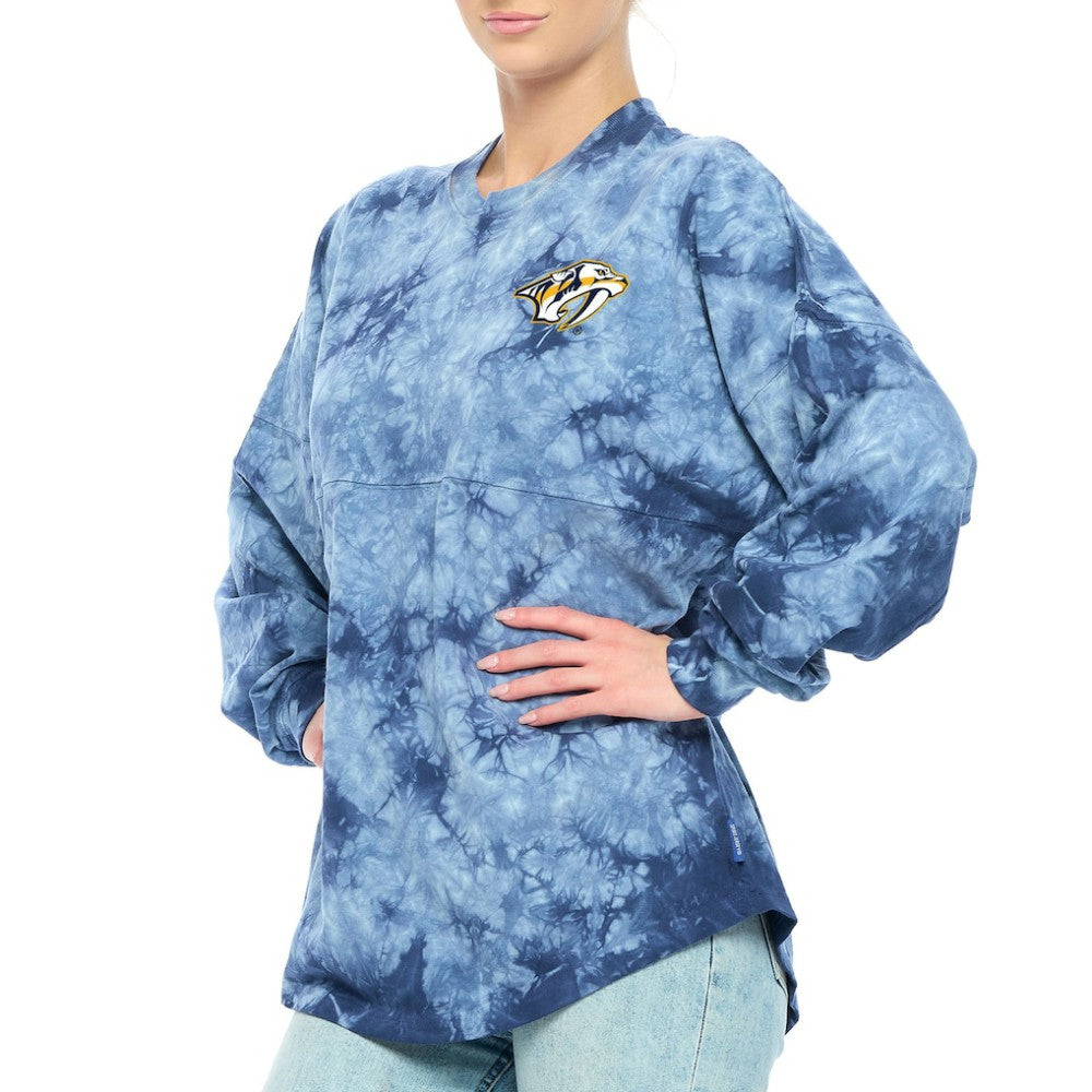 NHL Nashville Predators Fanatics Women's Crystal-Dye Long Sleeve T-Shirt