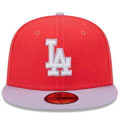 Red/Lavender Los Angeles Dodgers New Era Spring Color Two-Tone 59FIFTY Fitted Hat